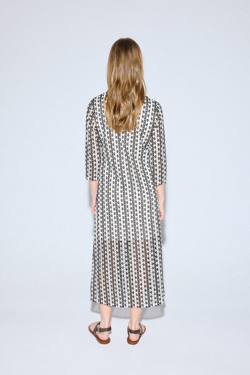 Cortefiel Vestido rayas bicolor Grandes ahorros