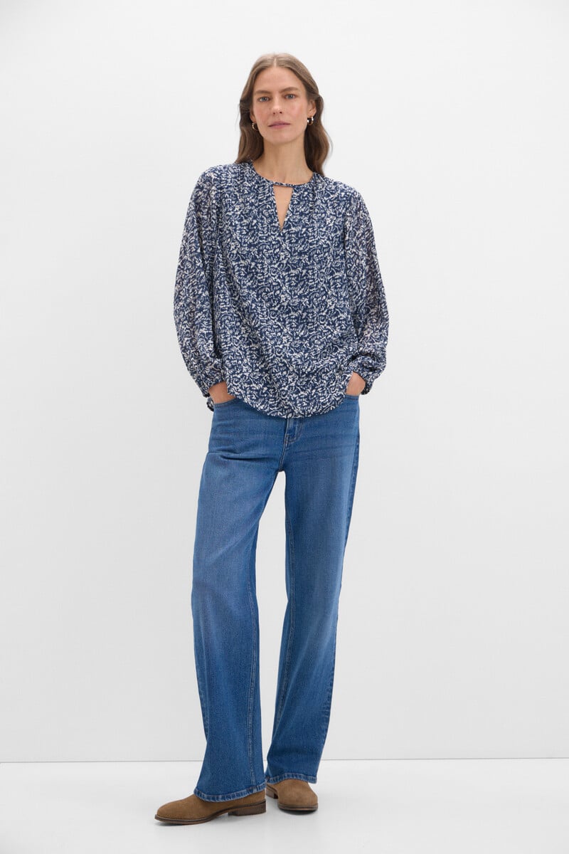 Cortefiel Blusa tejido textura 2025
