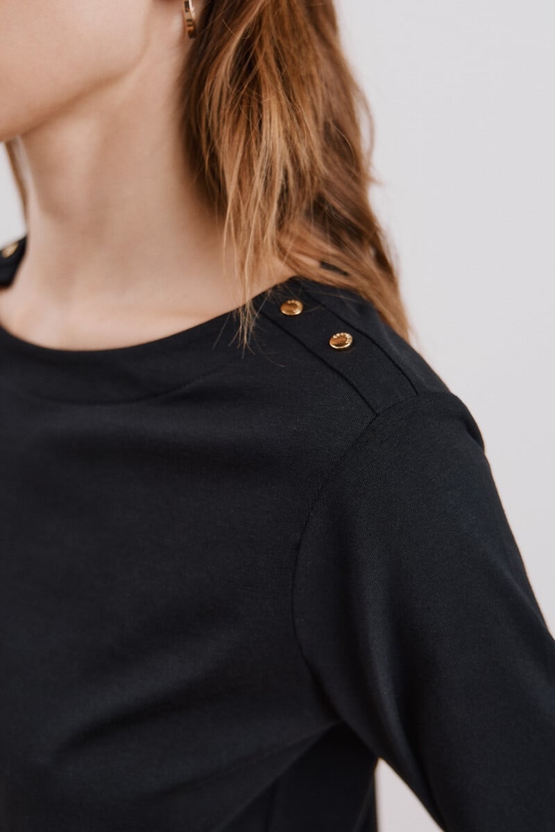Cortefiel Camiseta básica escote barco Outlet online