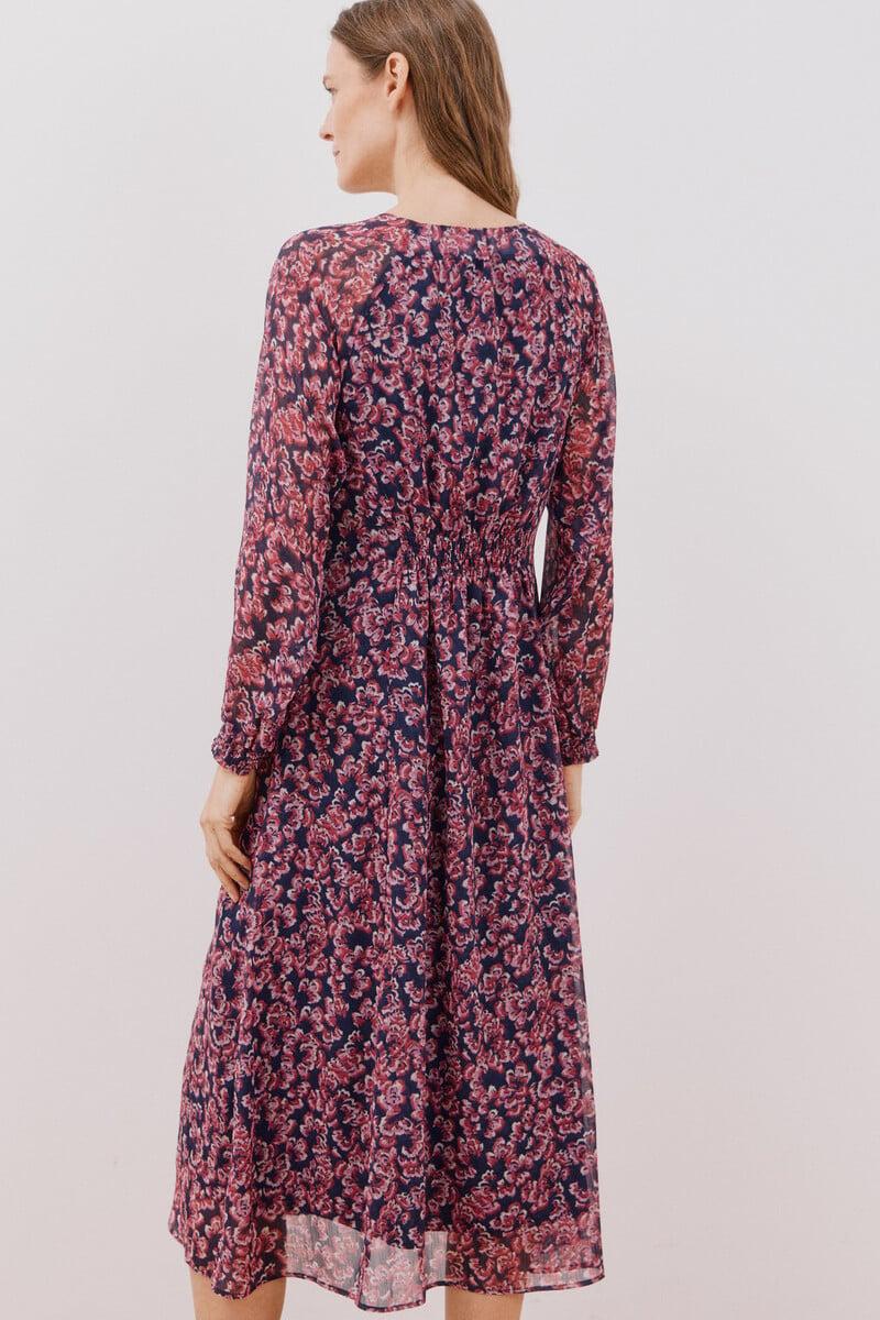 Cortefiel Vestido largo estampado Gran oferta