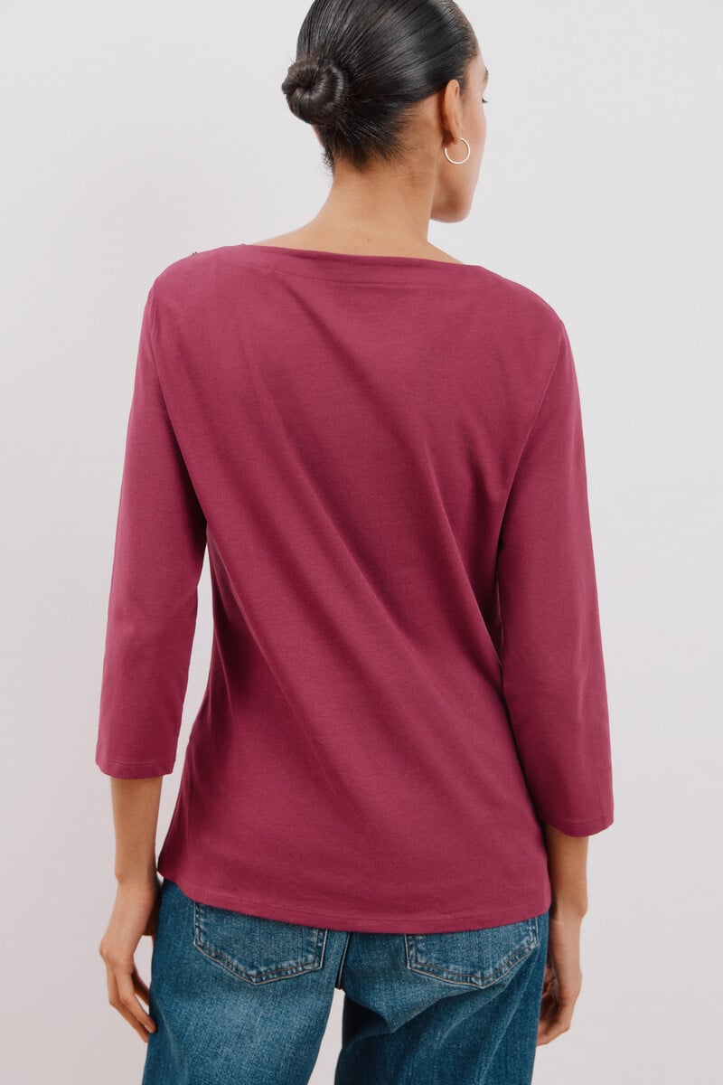 Cortefiel Camiseta básica escote barco Oferta especial
