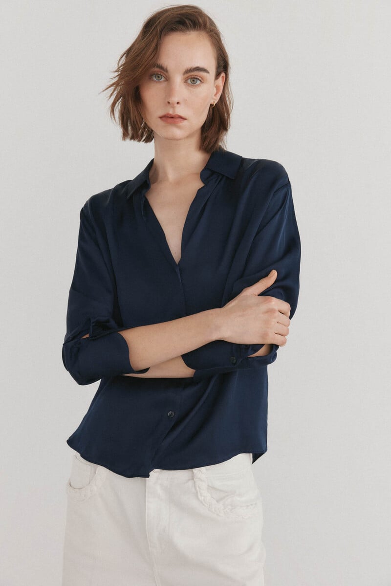 Cortefiel Blusa satén fluida Solo queda un día