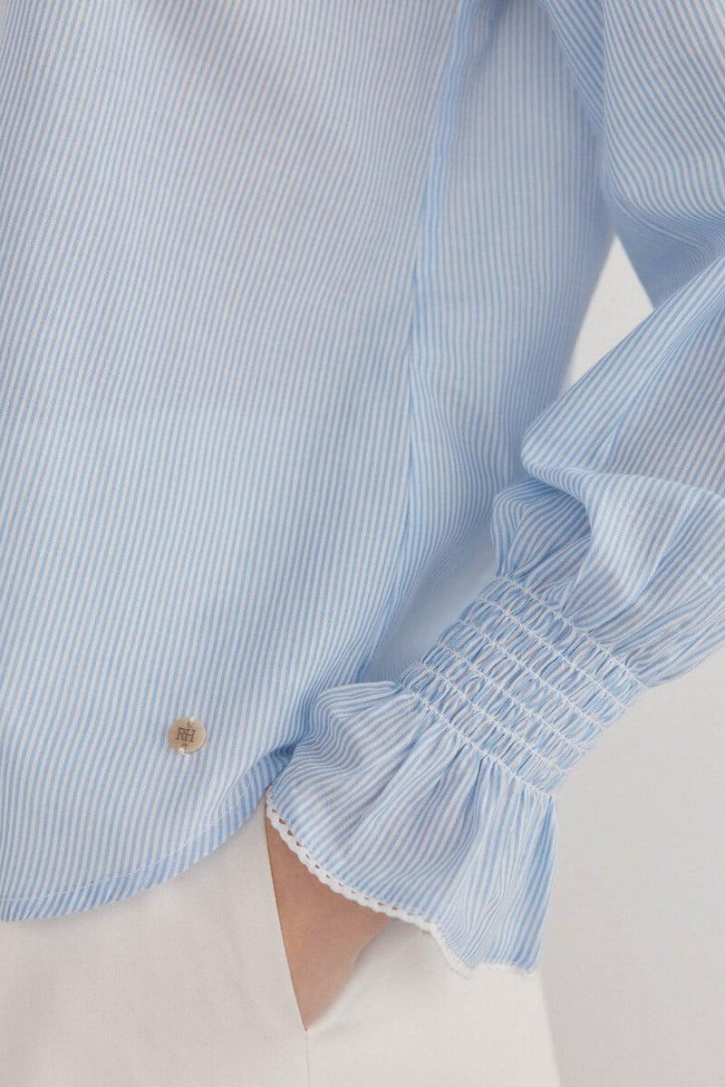 Cortefiel Blusa romántica rayas En línea