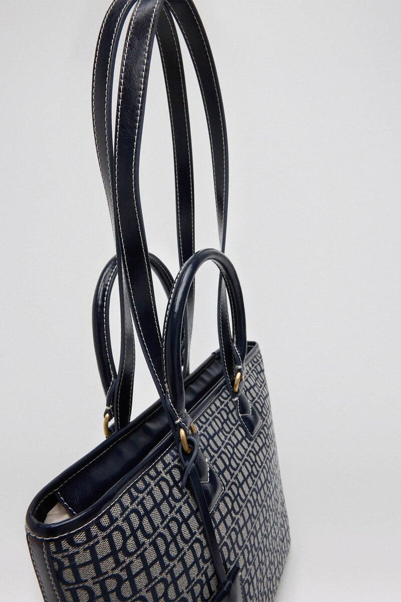 Cortefiel Bolso mini shopper logo Ofertas