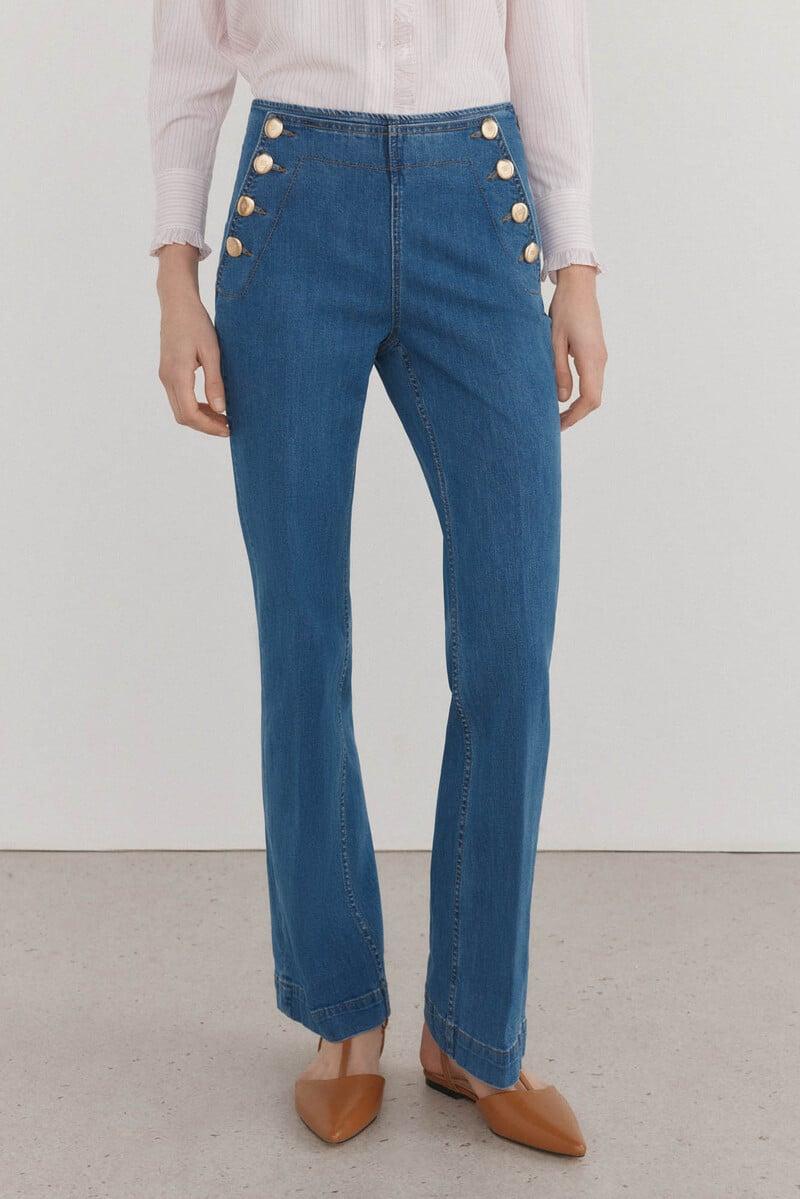 Cortefiel Jeans flare full length Rebajas baratas