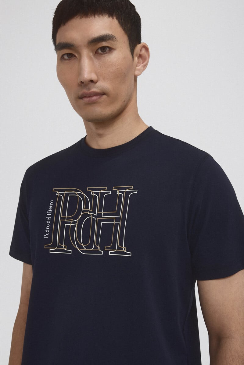 Cortefiel Camiseta logo grande Precios de Black Friday
