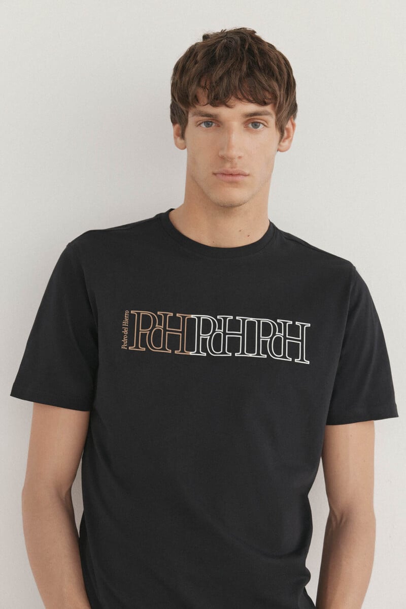 Cortefiel Camiseta logos estampados Descuento por venta flash