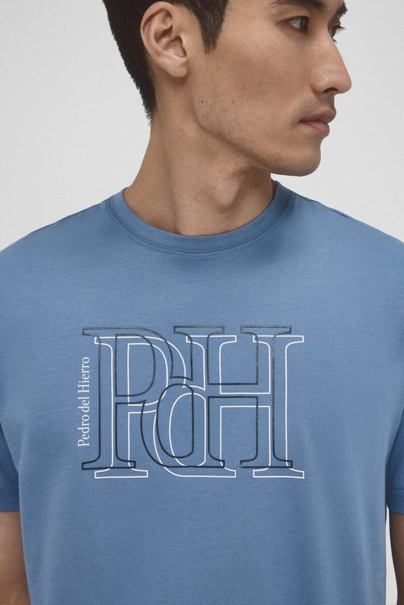 Cortefiel Camiseta logo grande Ofertas de temporada