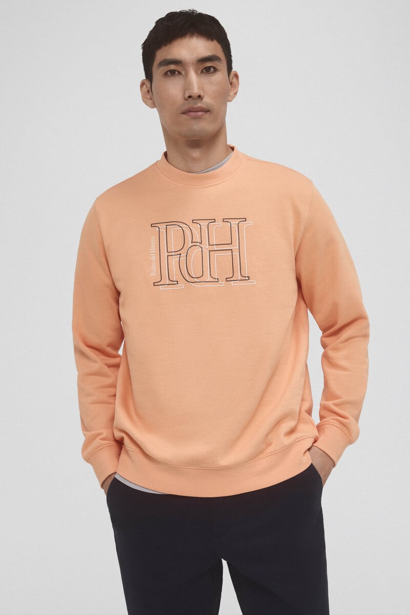 Cortefiel Sudadera logo cuello caja Ofertas especiales