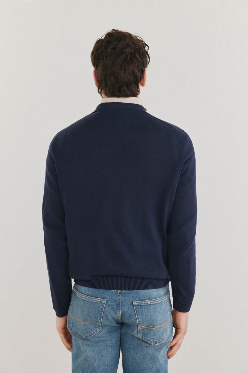 Cortefiel Jersey cuello redondo logo pecho Outlet online