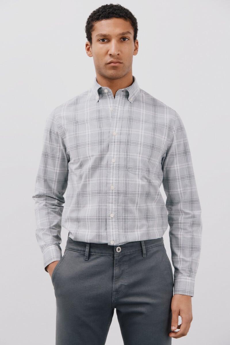 Cortefiel Camisa popelín cuadros Ventas relámpago
