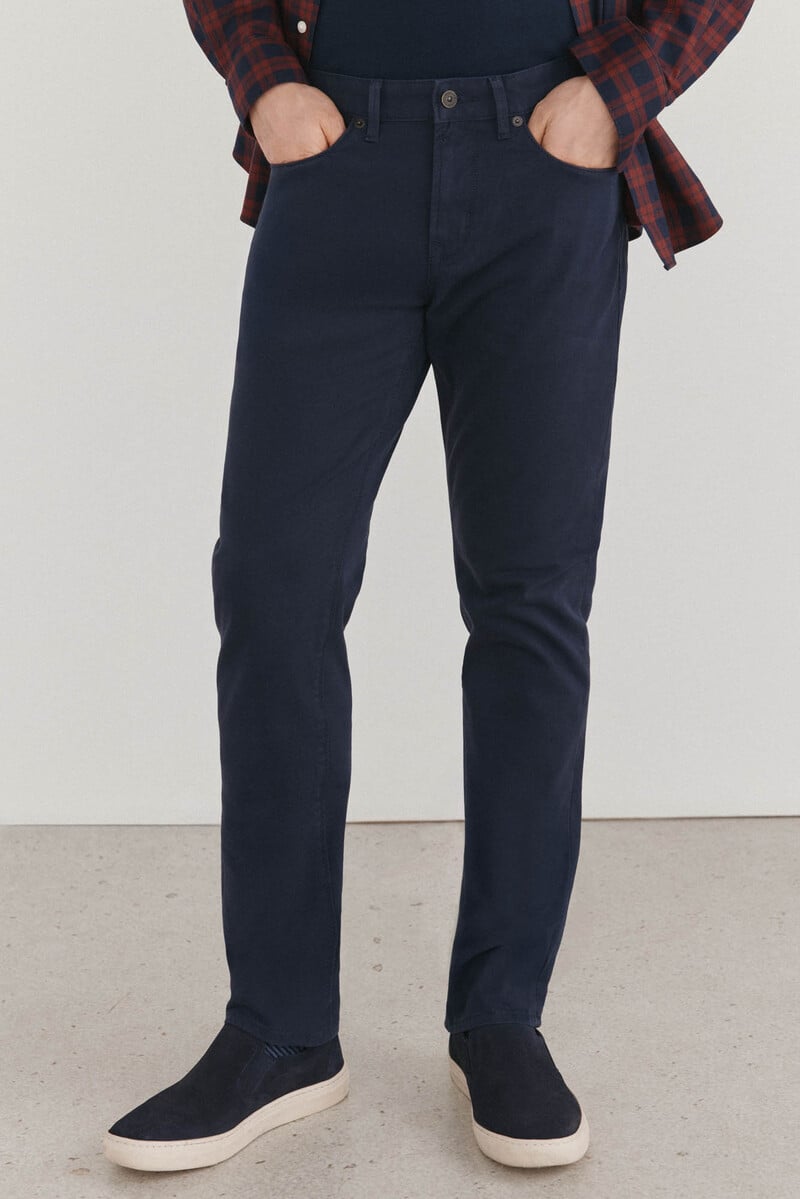 Cortefiel Pantalón 5 bolsillos color premium flex slim fit Últimos 2 días