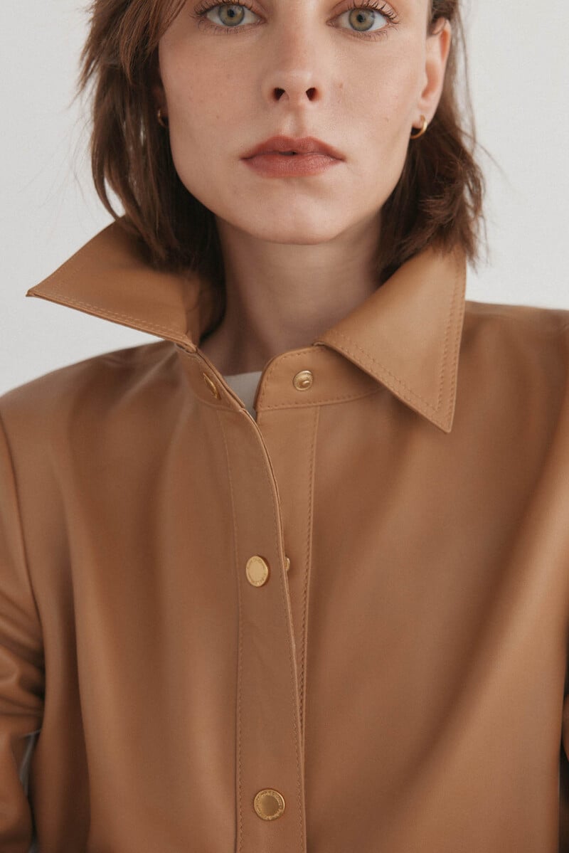 Cortefiel Sobrecamisa piel