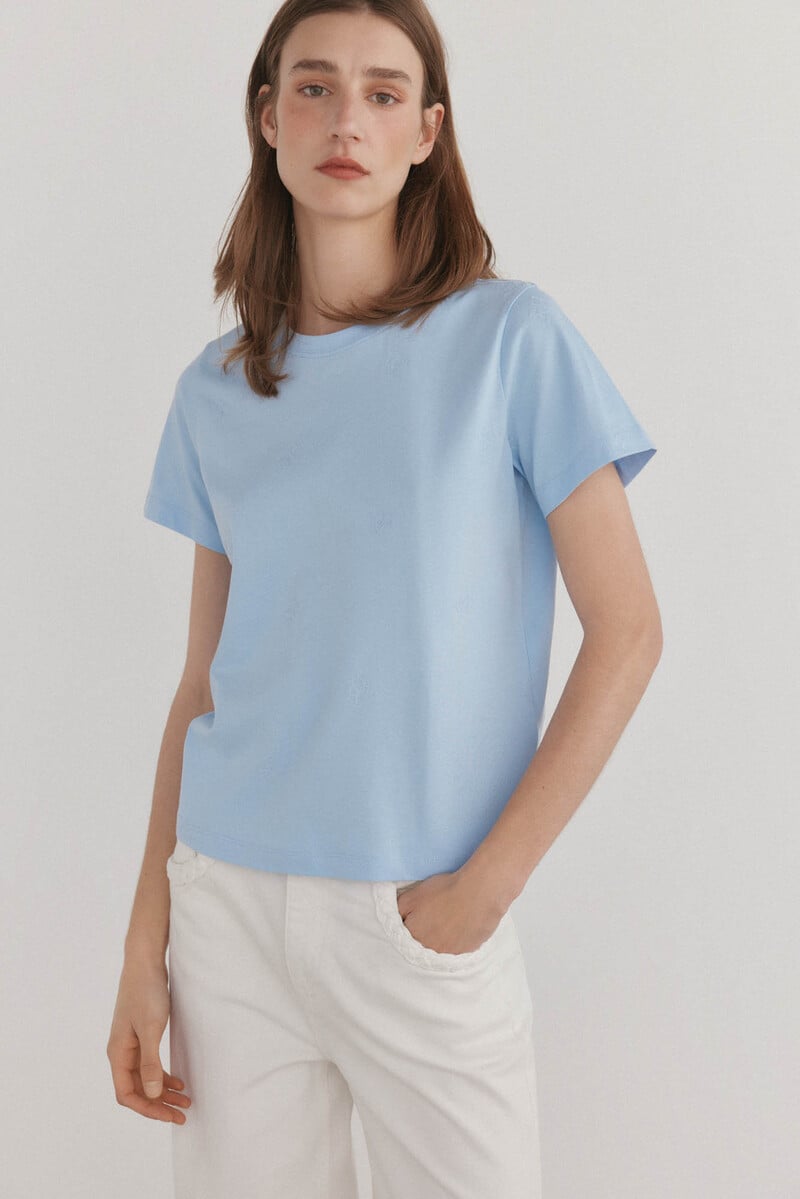 Cortefiel Camiseta básica logo En oferta