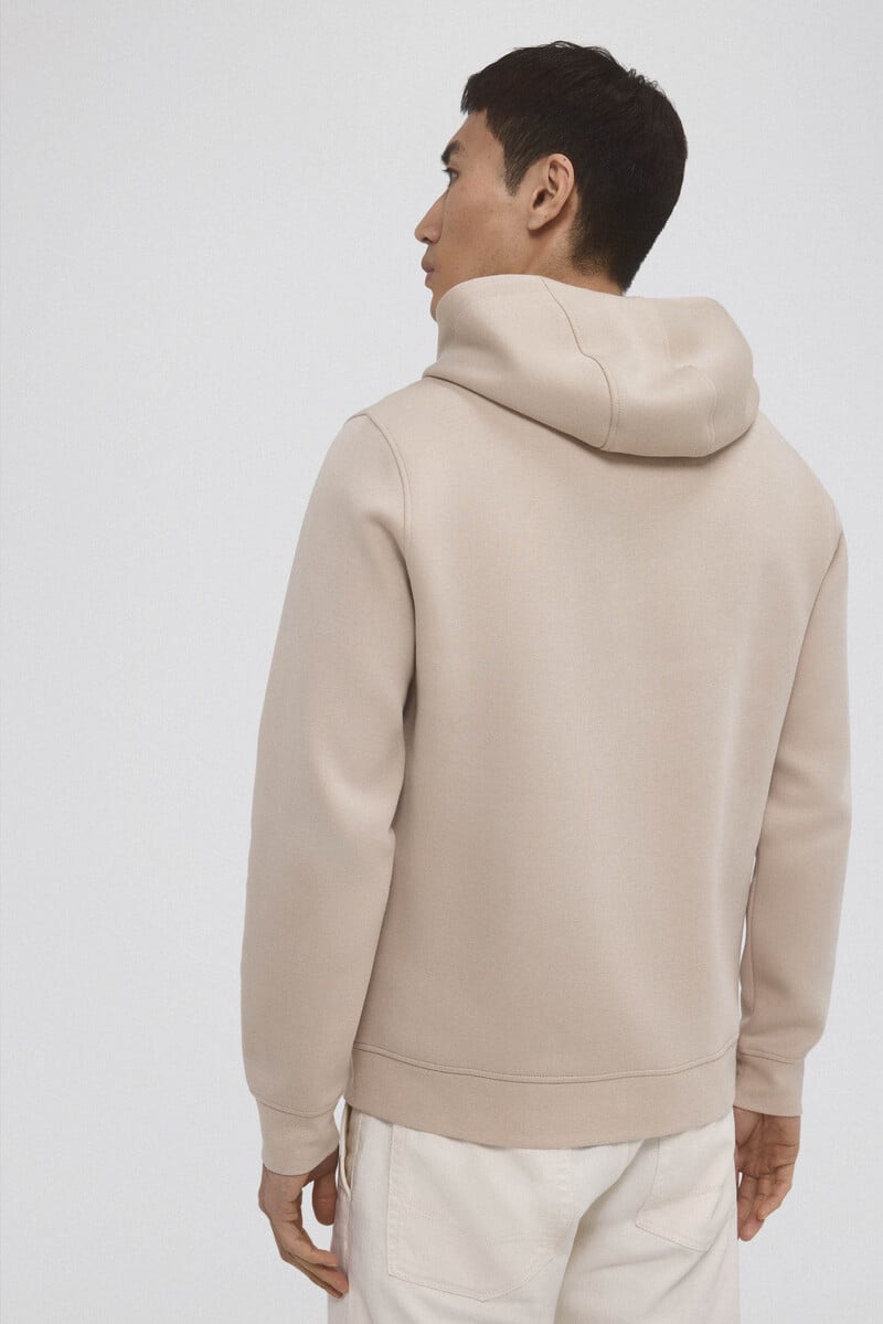 Cortefiel Sudadera capucha con logo Ofertas de temporada