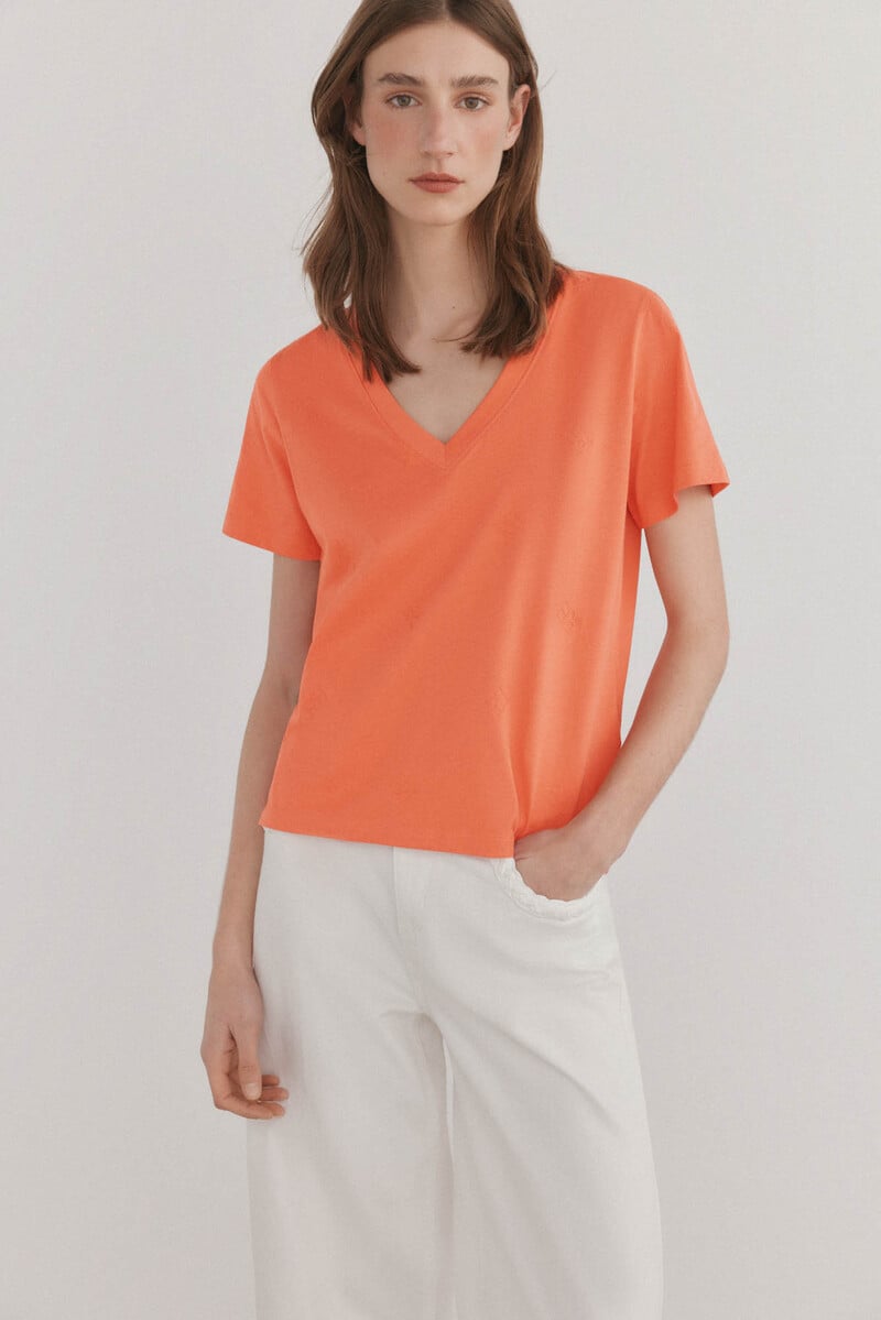 Cortefiel Camiseta básica logo Outlet