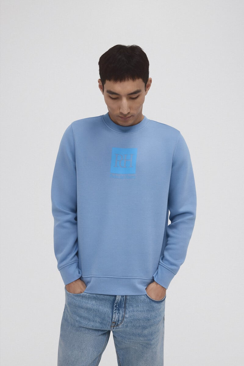 Cortefiel Sudadera logo cuello caja Gran oferta