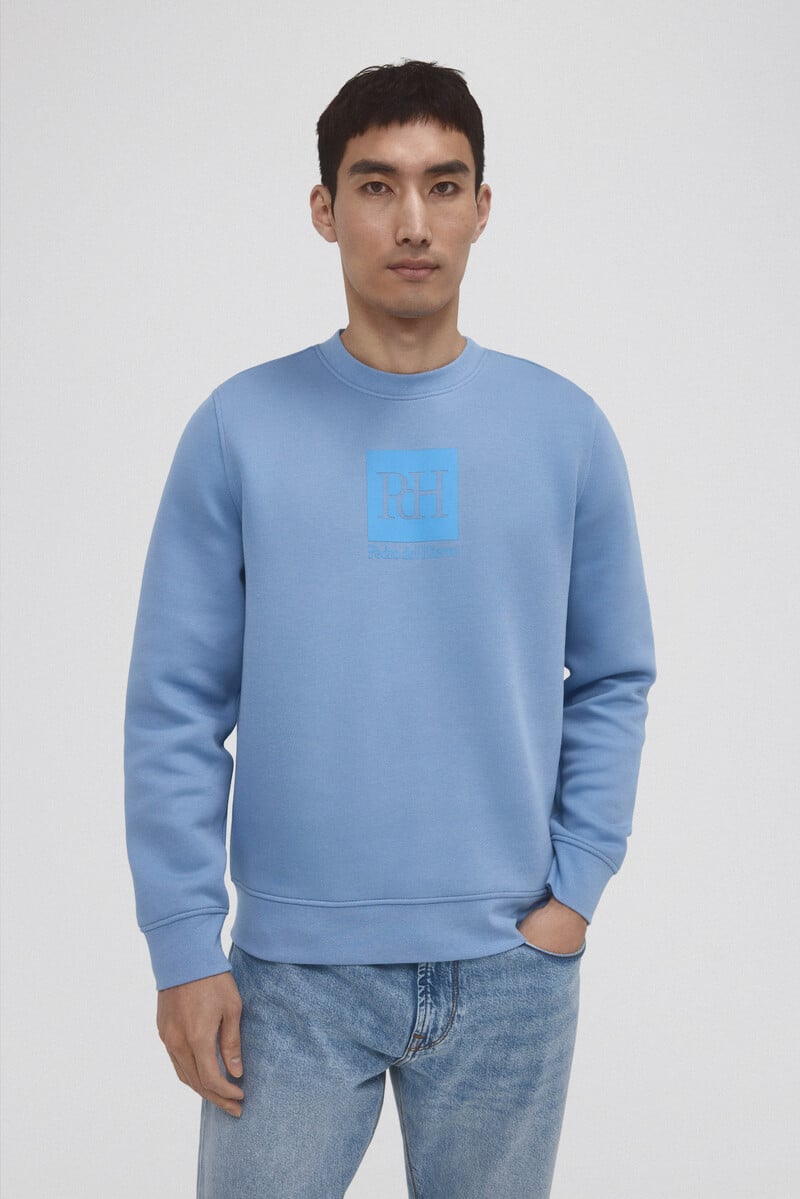 Cortefiel Sudadera logo cuello caja Gran oferta