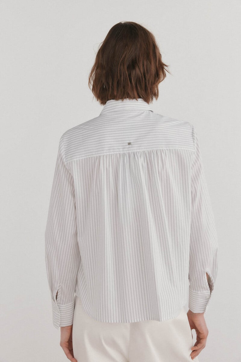 Cortefiel Camisa algodón crop Tienda