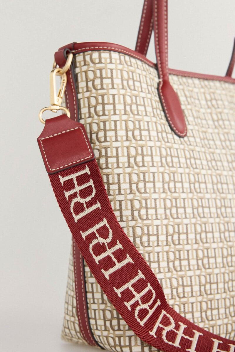 Cortefiel Mini tote logo Rebajas online