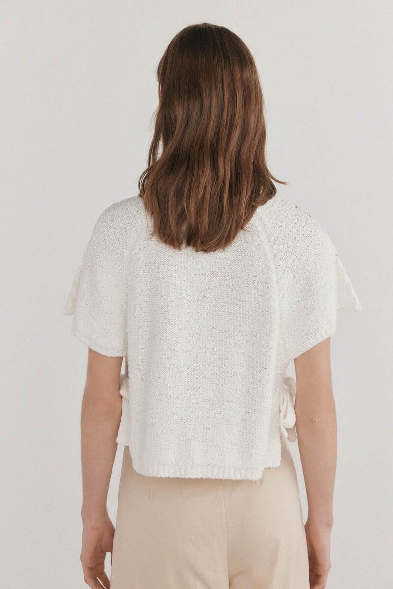 Cortefiel Top de punto cropped lazadas Último día