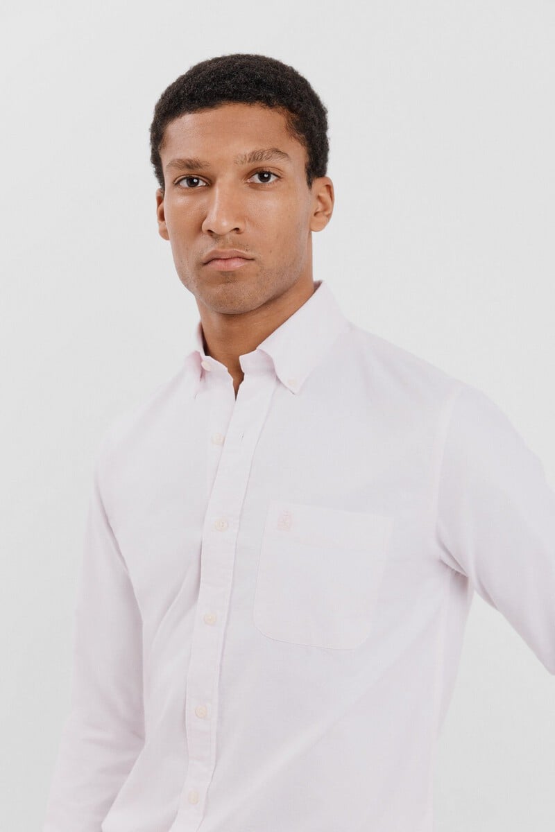 Cortefiel Camisa oxford liso Promoción por tiempo limitado