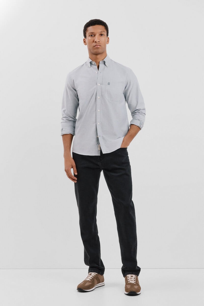 Cortefiel Camisa oxford liso Solo hoy