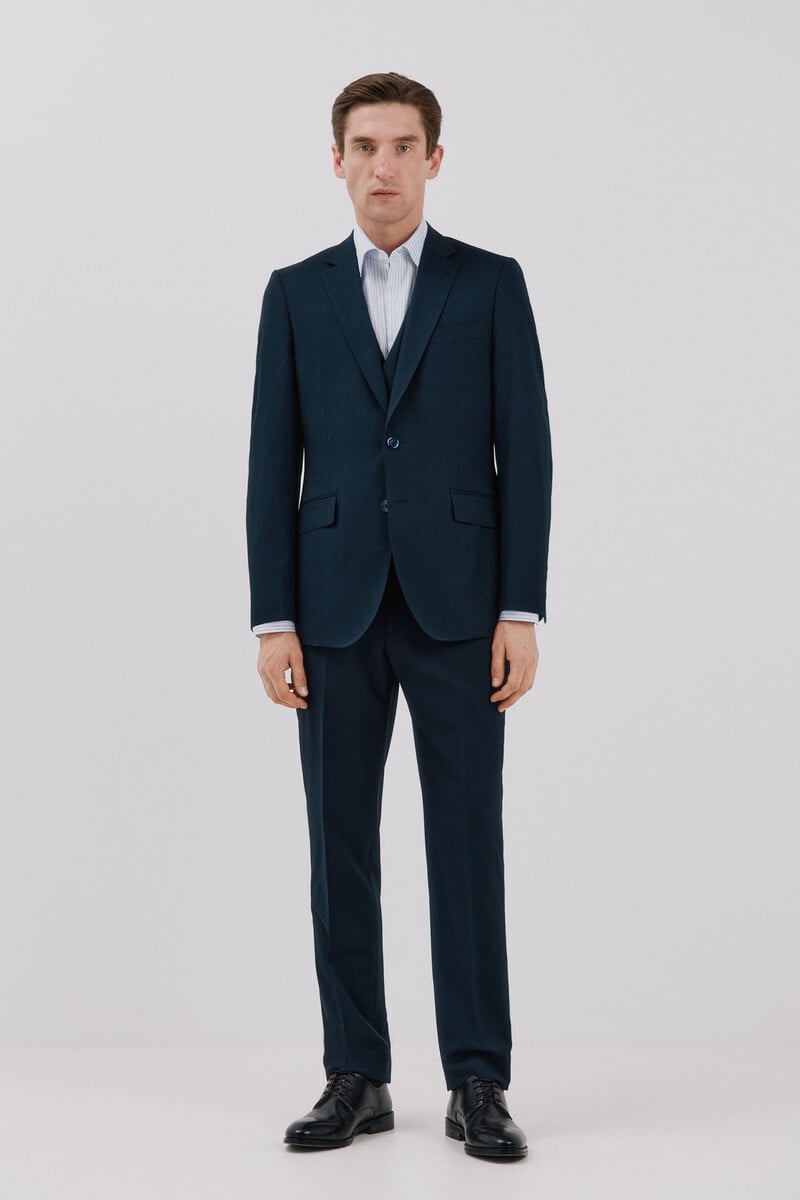 Cortefiel Americana cuadrillé slim fit Ahorra y exporta