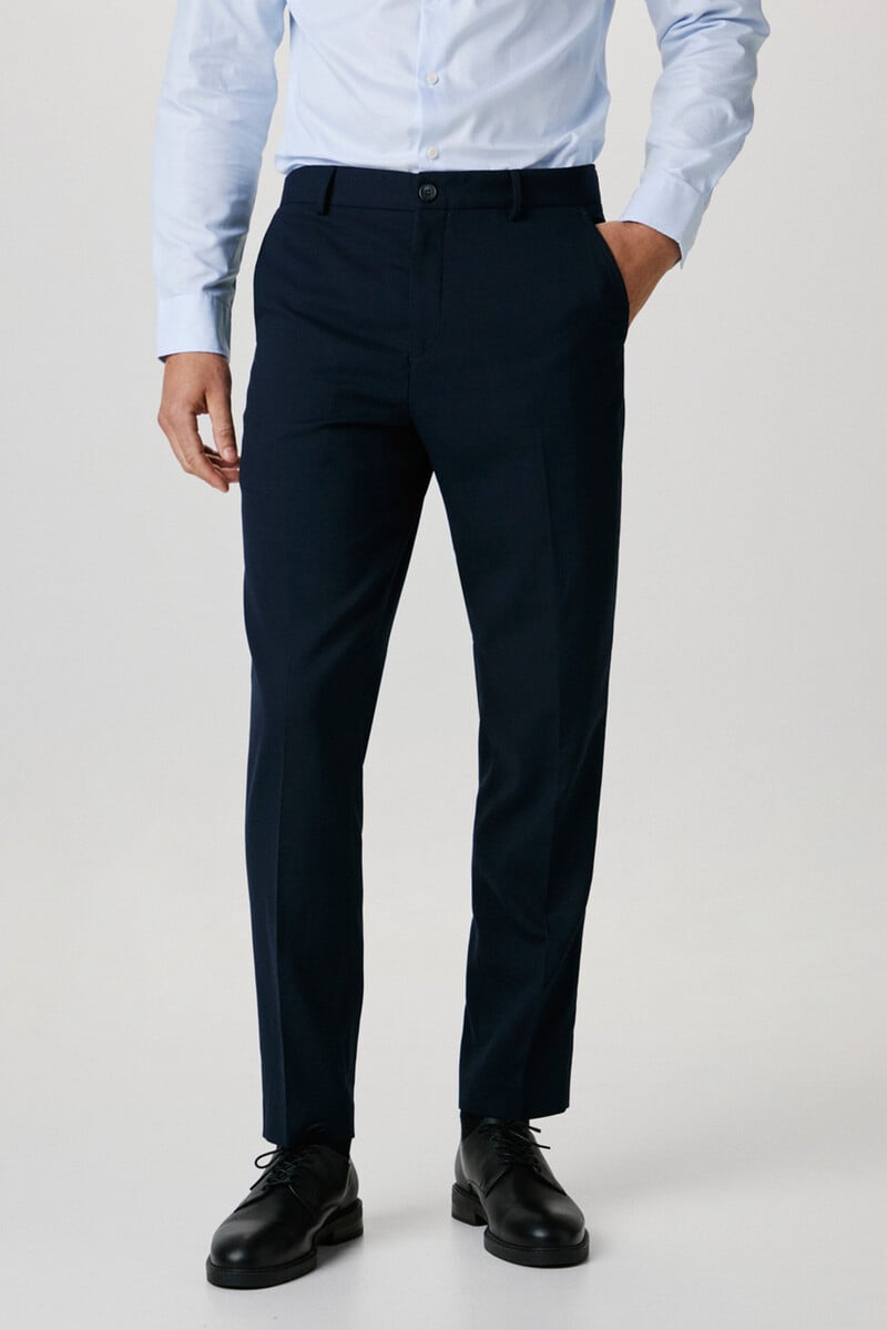Cortefiel Pantalón de traje Slim Fit con lana Descuento por venta flash