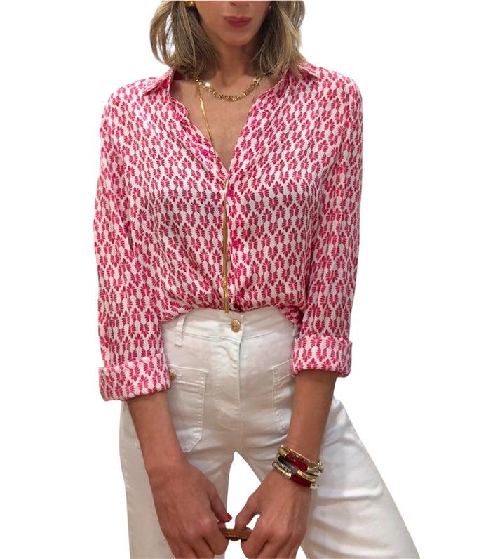 jolie jolie Camisa Alegra fucsia Envío internacional gratuito