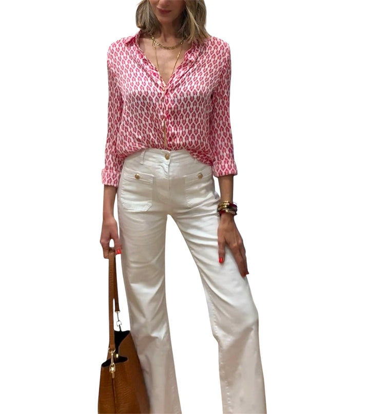 jolie jolie Camisa Alegra fucsia Envío internacional gratuito