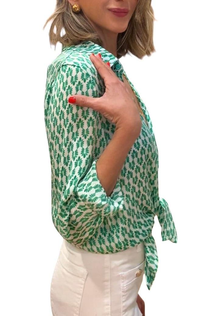 jolie jolie Camisa Alegra verde Precios de Black Friday