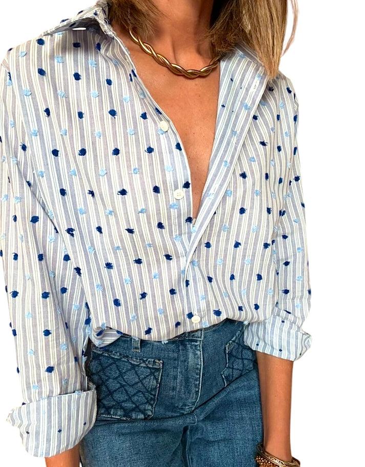 jolie jolie Camisa Leonor azul Libre de impuestos