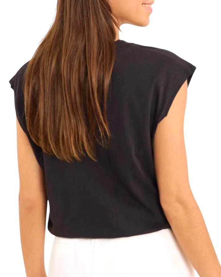 jolie jolie Camiseta color negro Precio ultrabajo