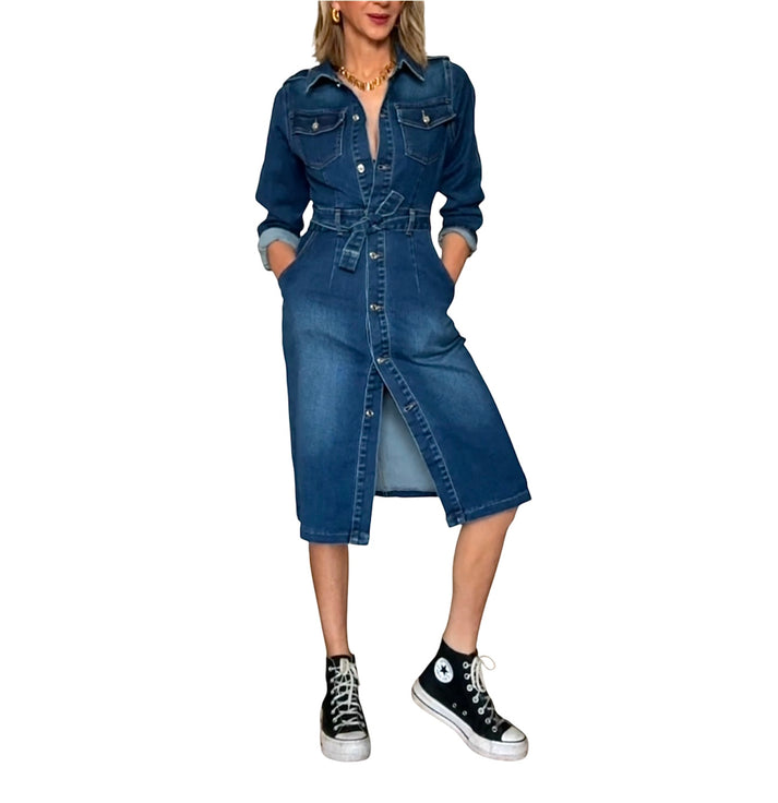 jolie jolie Vestido denim Rebajas de fábrica