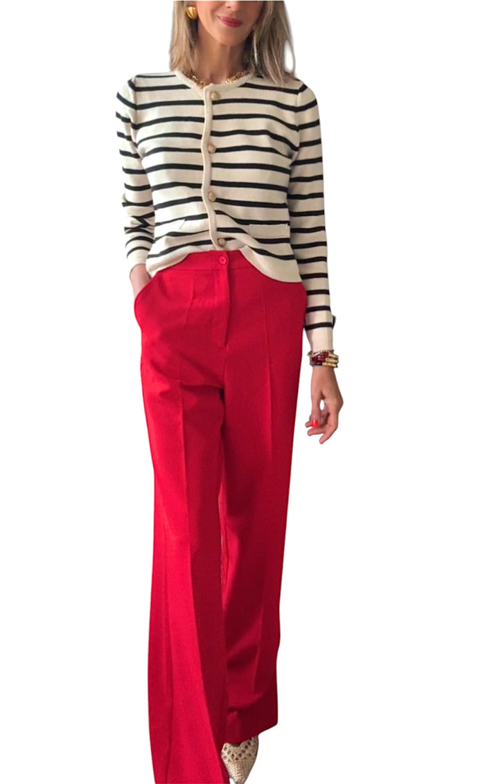 jolie jolie Pantalón traje rojo Tienda