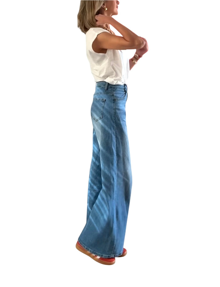 jolie jolie Denim ancho azul Liquidación