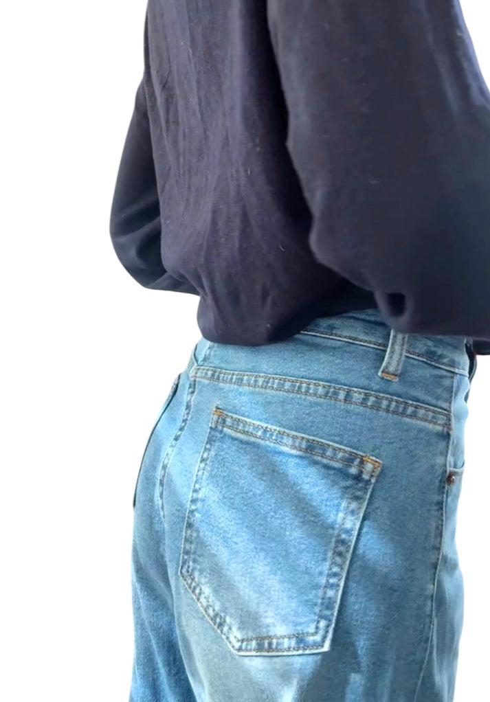 jolie jolie Denim ancho azul Liquidación
