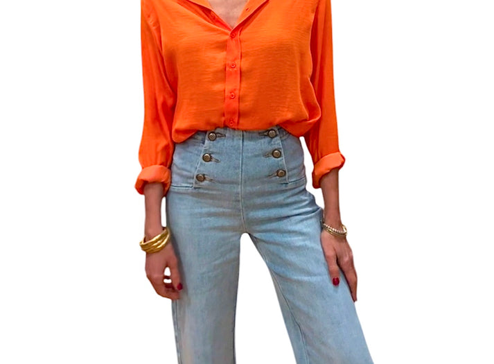 jolie jolie Denim wide azul claro Rebajas top
