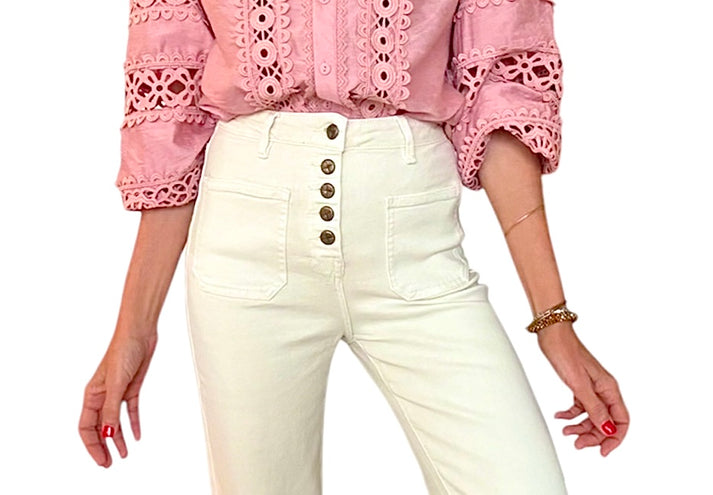 jolie jolie Denim blanco roto COMPRAR AHORA