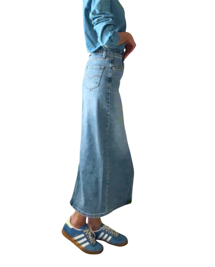jolie jolie Falda denim azul Precio de fábrica