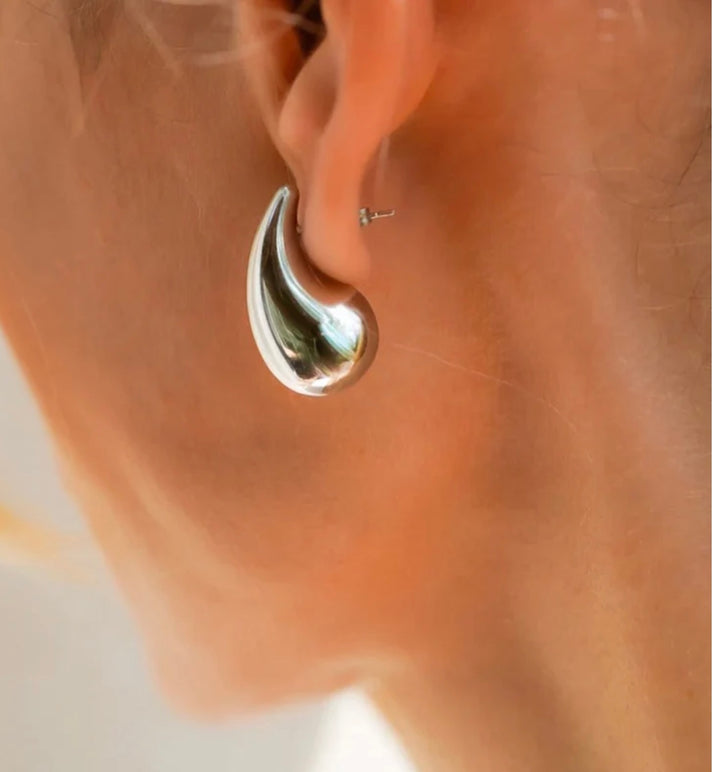 jolie jolie Pendientes gota plata Precios de Black Friday