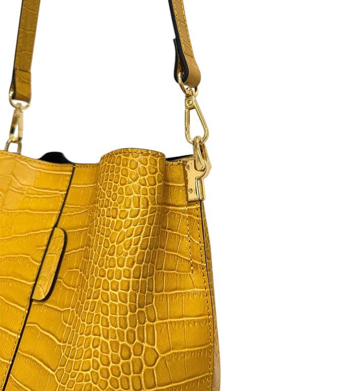 jolie jolie Bolso bucket mostaza Rebajas de fin de temporada