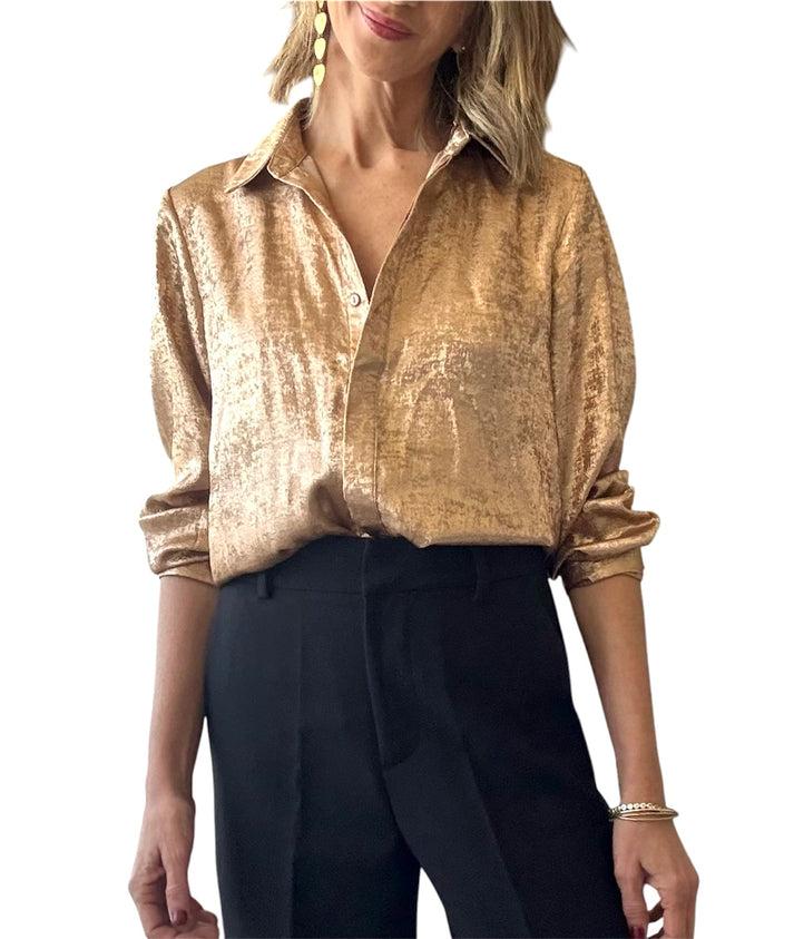 jolie jolie Camisa dorada COMPRAR AHORA