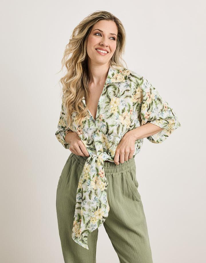 koala bay Camisa Manga Corta Amarillo - Abarris En oferta