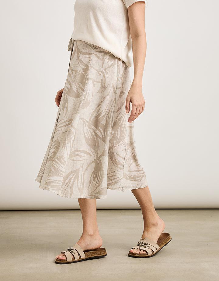 koala bay Falda Midi Beige - Trofe Los más vendidos