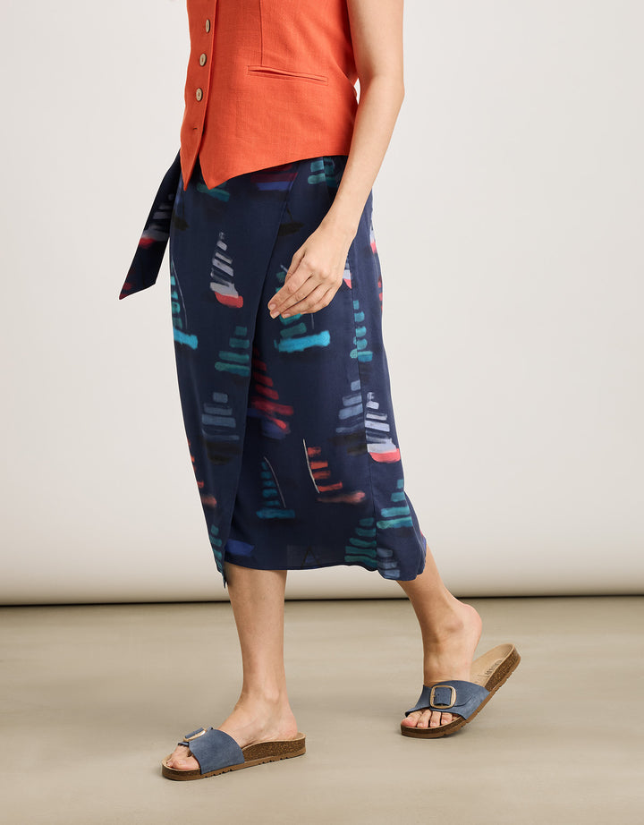 koala bay Falda Midi Azul - Viden Descuento