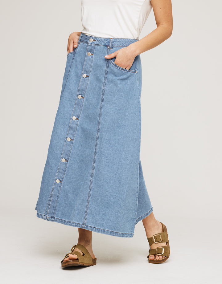 koala bay Falda Larga Denim - Jorta Tienda