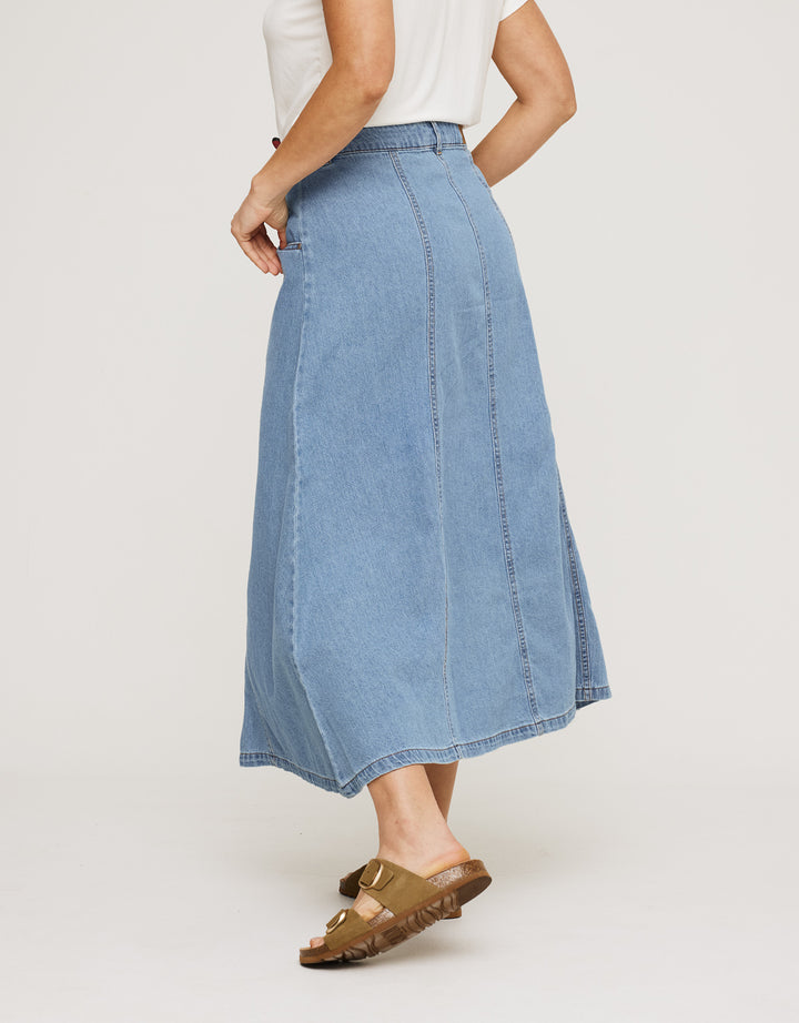 koala bay Falda Larga Denim - Jorta Tienda