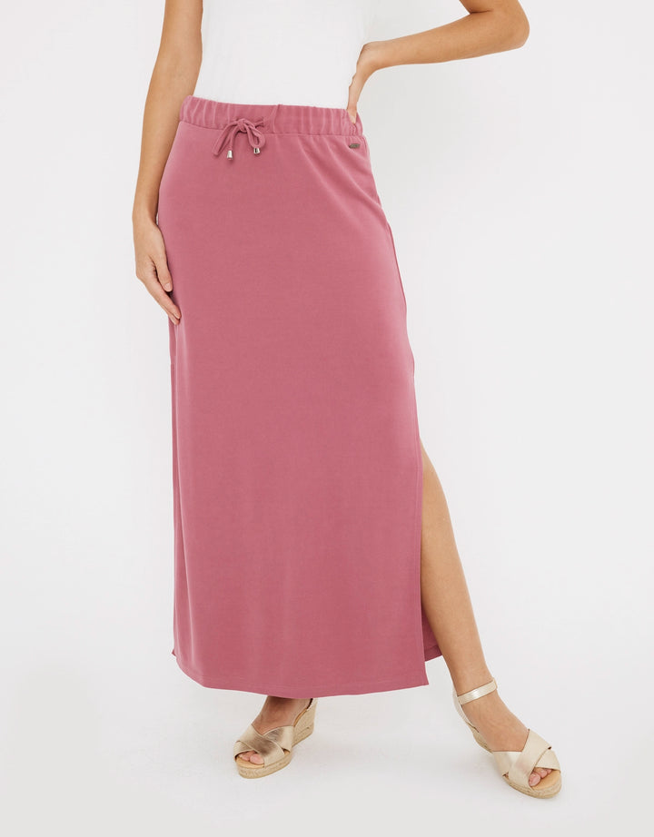 koala bay Falda Midi Rosa - Claudina Liquidación